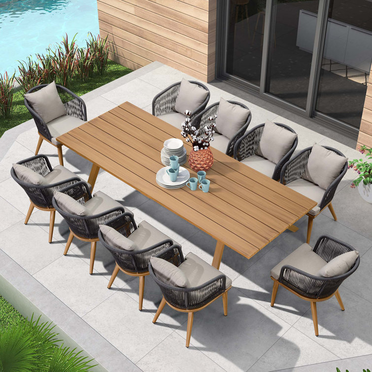 10 chair deals outdoor dining set